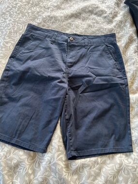 RSQ Men's Dark Navy Flat-Front Chino Shorts
